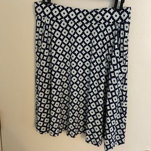 Boden print jersey skirt with pockets size 8L